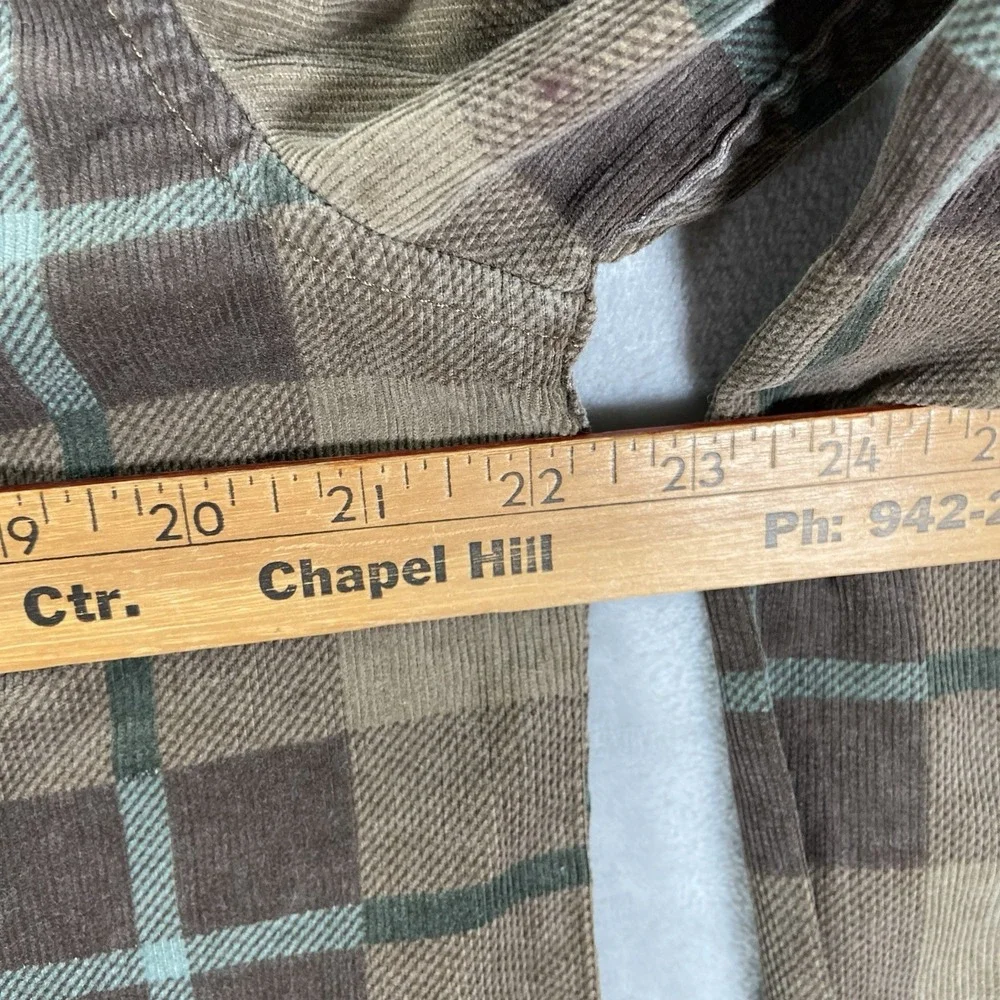 Katin Shirt Mens Medium Button Up Textured Lightweight Plaid Long Sleeve Casual